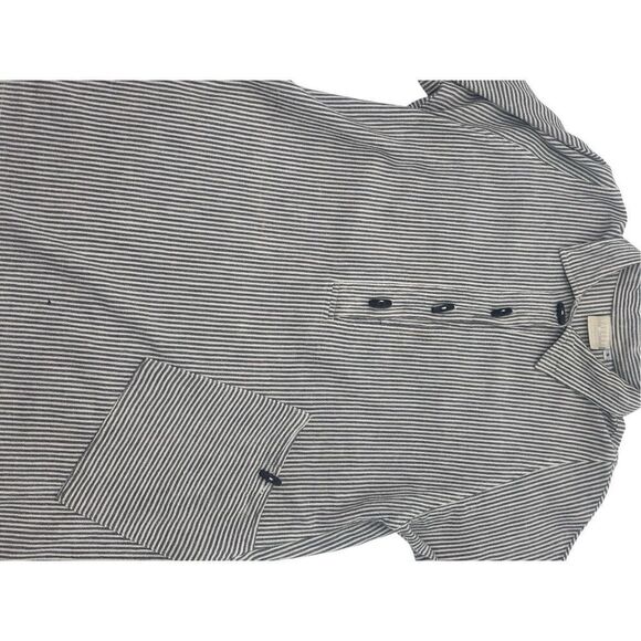 Mill Valley Clothing Company Small Gray White Stripe Pullover Shirt made in the - Picture 9 of 16